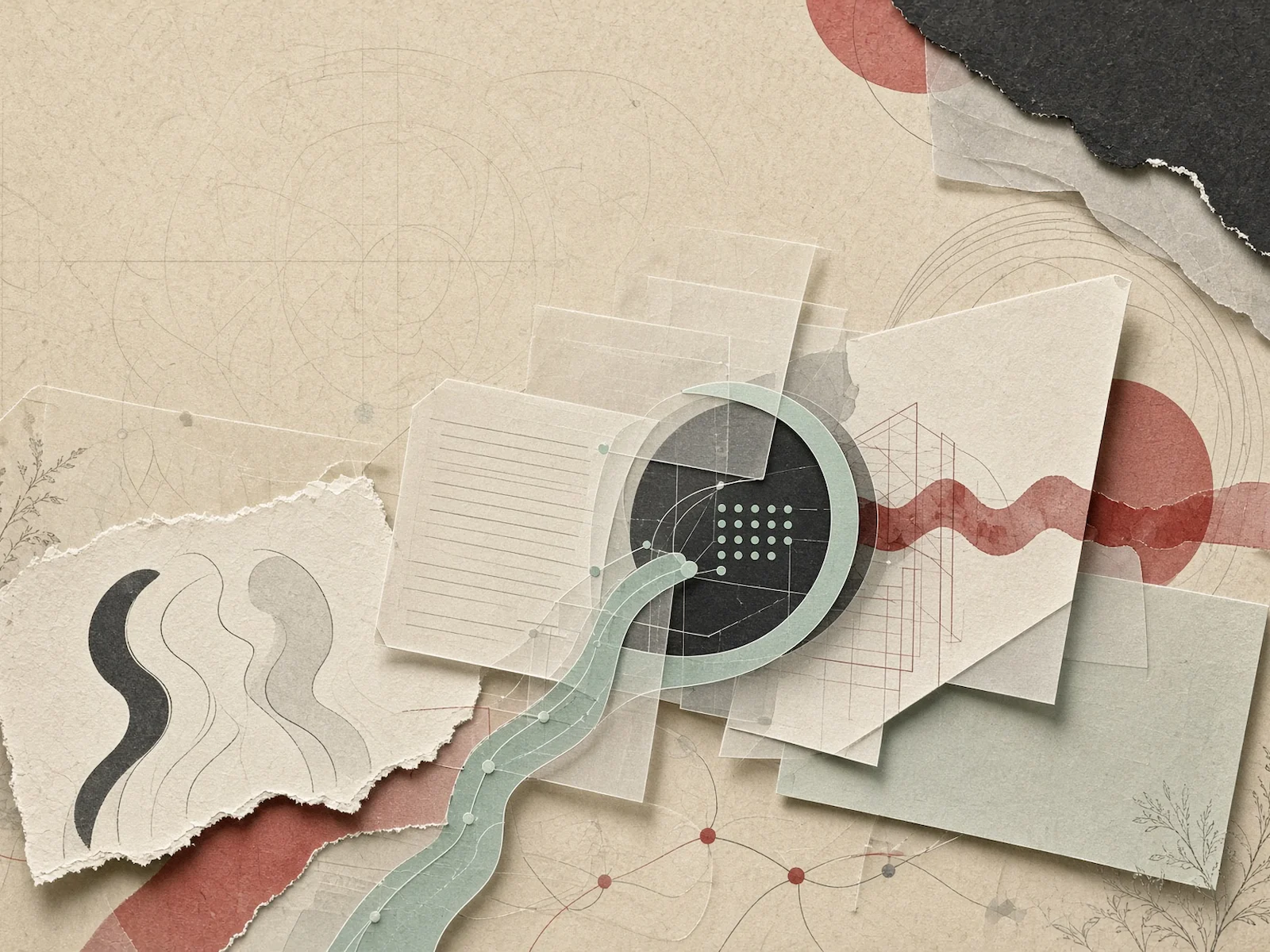 Abstract illustration of sensitive data escaping an AI system through an unintended path without a traditional hack.